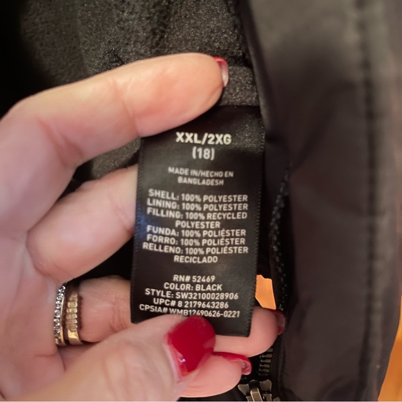 SwissTech Black Hooded Jacket XXL - Picture 8 of 12